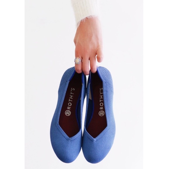 Rothy's Shoes - Rothy's The Flat Indigo Stripe Rare Retired Sz8